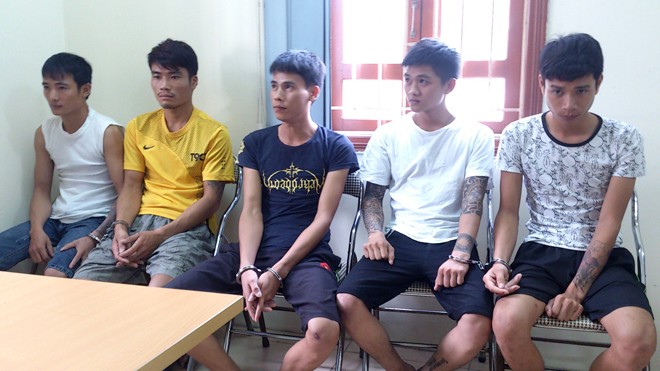 Băng nhóm trộm cắp xe máy bị CAQ Hoàng Mai bắt giữ